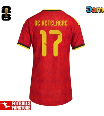 Belgien Charles De Ketelaere #17 Hemmatröja Dam VM 2026 Kortärmad